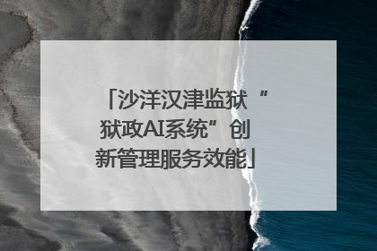 沙洋汉津监狱“狱政AI系统”创新管理服务效能