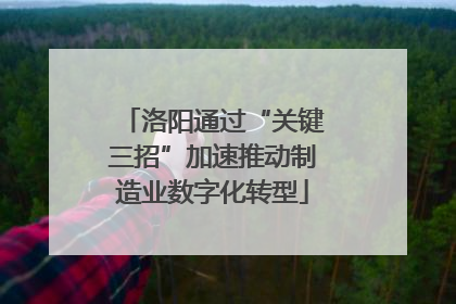 洛阳通过“关键三招”加速推动制造业数字化转型