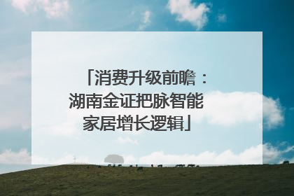 消费升级前瞻：湖南金证把脉智能家居增长逻辑