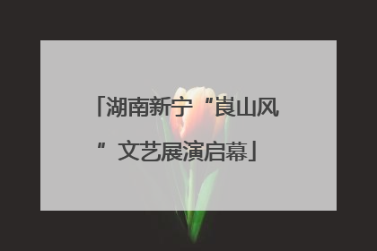 湖南新宁“崀山风”文艺展演启幕