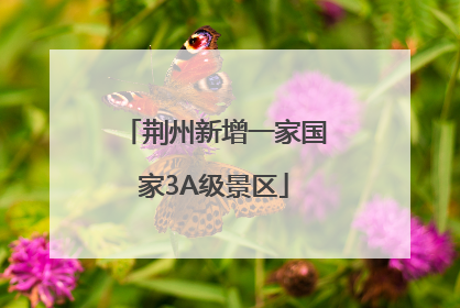 荆州新增一家国家3A级景区