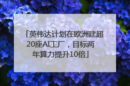 英伟达计划在欧洲建超20座AI工厂，目标两年算力提升10倍