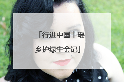 行进中国丨瑶乡护绿生金记