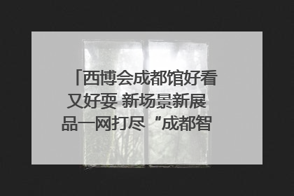 西博会成都馆好看又好耍 新场景新展品一网打尽“成都智造”｜西博视界