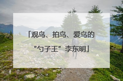 观鸟、拍鸟、爱鸟的“勺子王”李东明