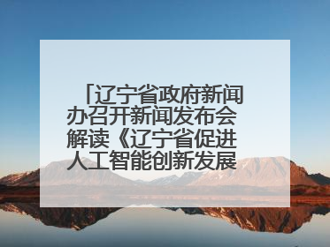 辽宁省政府新闻办召开新闻发布会解读《辽宁省促进人工智能创新发展实施方案》