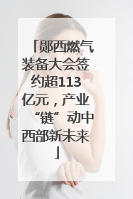 郧西燃气装备大会签约超113亿元，产业“链”动中西部新未来
