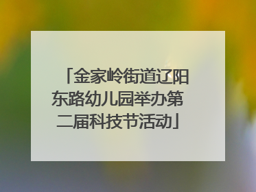 金家岭街道辽阳东路幼儿园举办第二届科技节活动