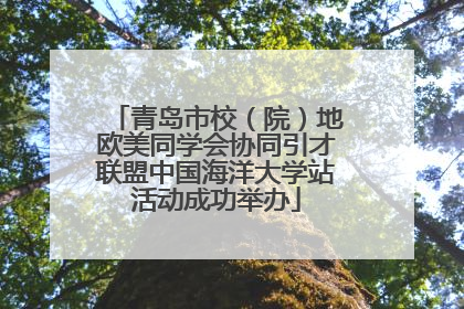 青岛市校（院）地欧美同学会协同引才联盟中国海洋大学站活动成功举办