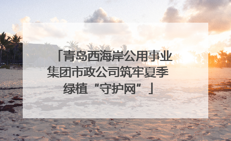 青岛西海岸公用事业集团市政公司筑牢夏季绿植“守护网”