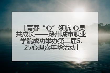 青春“心”领航 心灵共成长——滁州城市职业学院成功举办第二届5.25心理嘉年华活动