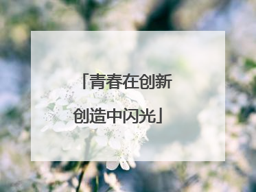 青春在创新创造中闪光