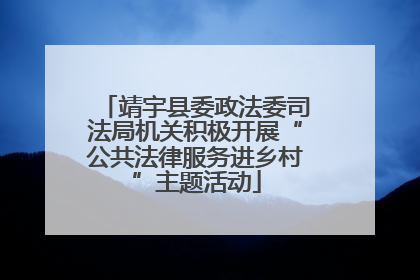 靖宇县委政法委司法局机关积极开展“公共法律服务进乡村”主题活动
