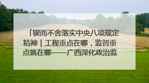 锲而不舍落实中央八项规定精神｜工程重点在哪，监督重点就在哪——广西深化政治监督护航平陆运河建设