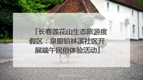 长春莲花山生态旅游度假区：泉眼镇林溪社区开展端午民俗体验活动