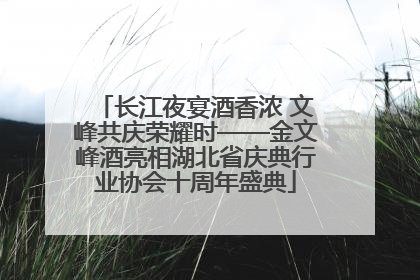 长江夜宴酒香浓 文峰共庆荣耀时——金文峰酒亮相湖北省庆典行业协会十周年盛典
