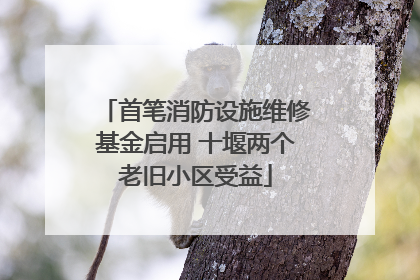 首笔消防设施维修基金启用 十堰两个老旧小区受益