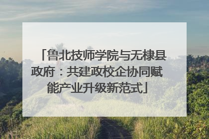 鲁北技师学院与无棣县政府：共建政校企协同赋能产业升级新范式