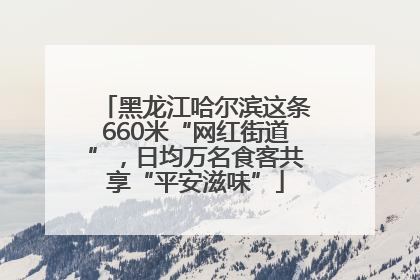 黑龙江哈尔滨这条660米“网红街道”，日均万名食客共享“平安滋味”