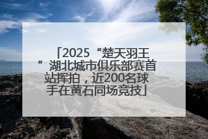 2025“楚天羽王”湖北城市俱乐部赛首站挥拍，近200名球手在黄石同场竞技